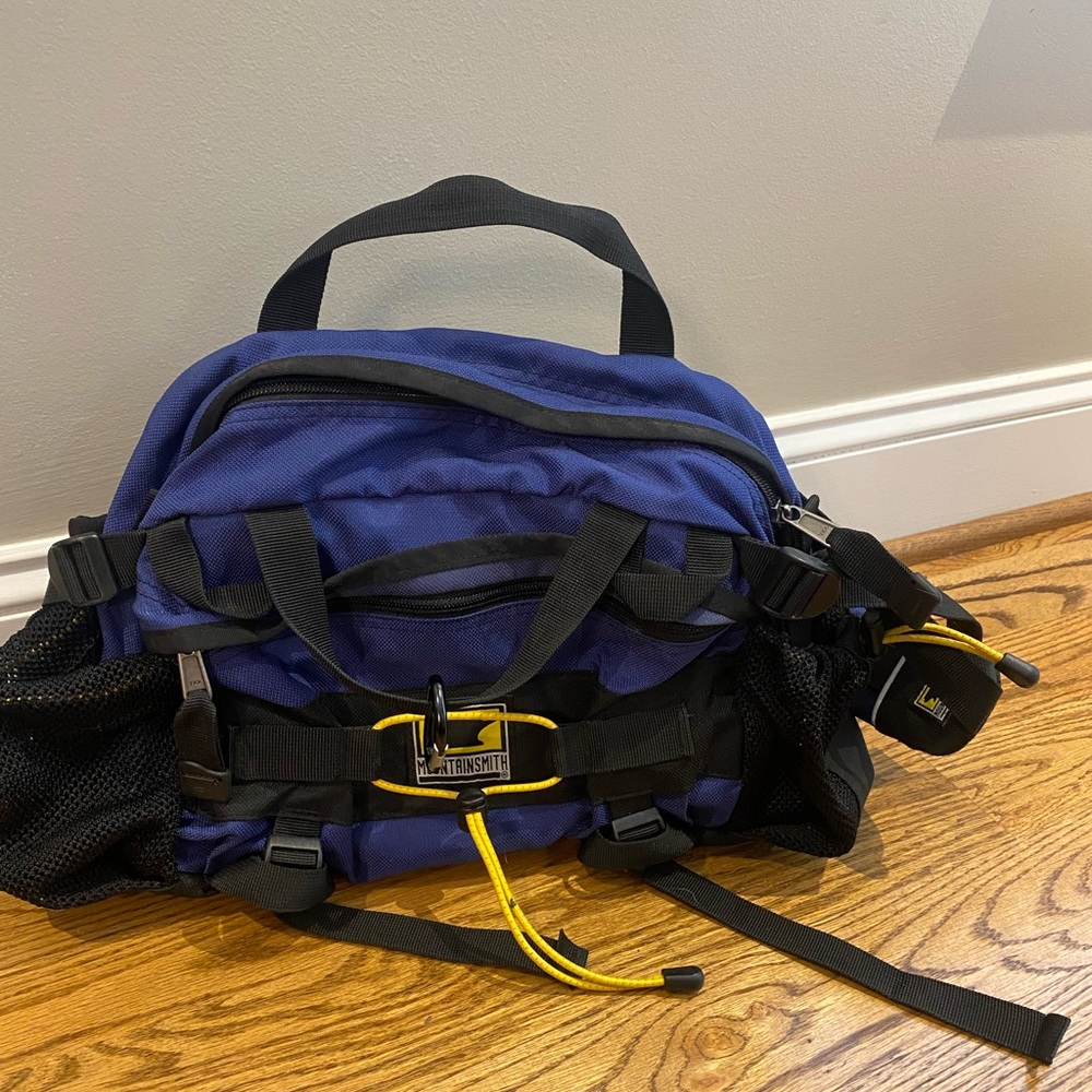 MountainSmith Lumbar Hiking Pack in Royal Blue and Black